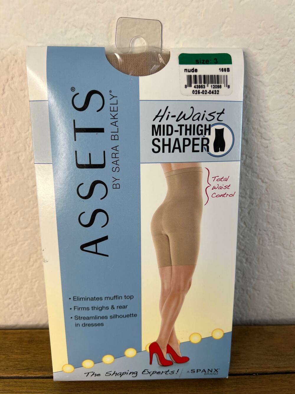 Assets by Sara Blakely SPANX Hi-Waist Mid-Thigh Shaper Nude NEW ~ Size 3
